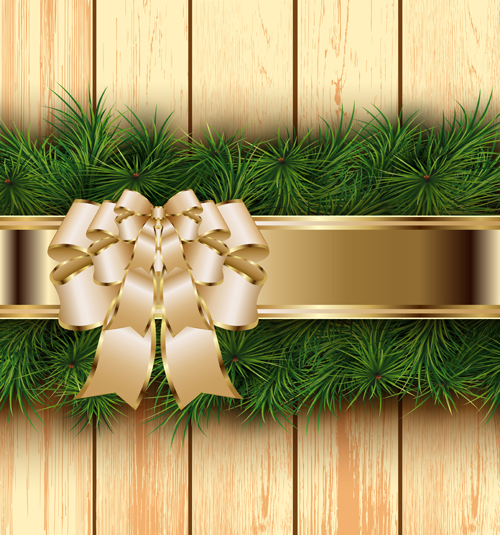 Golden ribbon bow chrismtas cards vector 03 ribbon golden chrismtas cards bow   