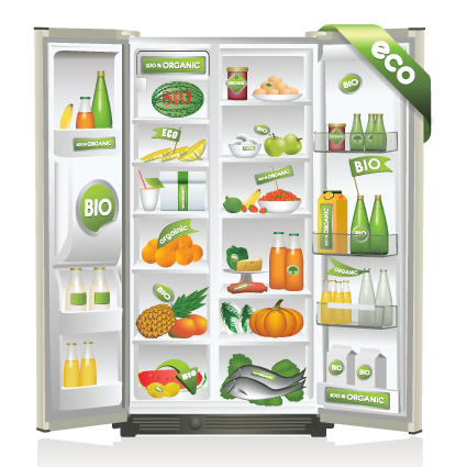 Set of Home appliances Refrigerator design vector 01 Refrigerator Home appliance appliances   