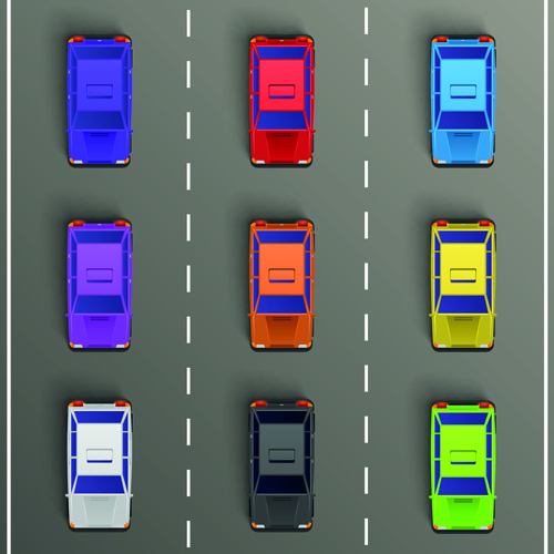 Modern traffic jam vector design 01 traffic jam modern   