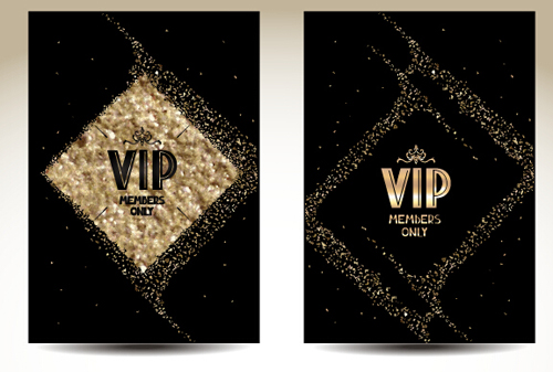 luxurious VIP gold card vectors 04 vip luxurious gold card   