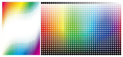 Abstract colored circular background gradient dot   