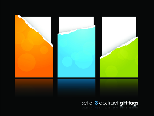 Abstract Gift tags Cards design vector graphic 04 gift cards card abstract   