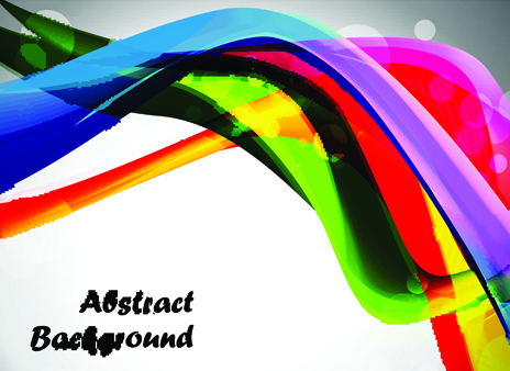 Elements of Abstract Colorful wave vector background 02 wave vector wave colorful abstract   