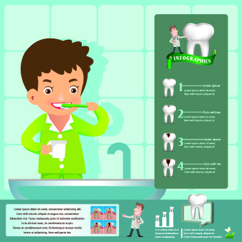 Creative teeth care infographics vectors 01 teeth care teeth infographics infographic creative   