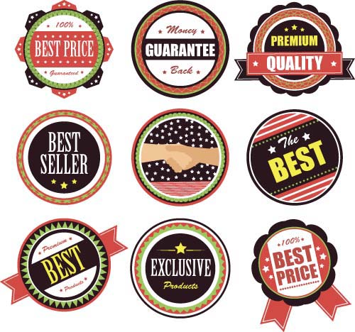 Premium quality with sale labels and badge vector 06 sale quality premium labels badge   