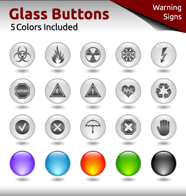 Glass buttons for web design vector 05 web design glass class buttons button   