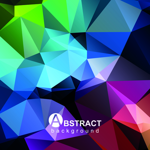 Polygon embossment effect background vector 05 polygon embossment effect   