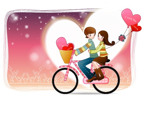Elements of Romantic cartoon Lovers vector set 09 romantic lovers elements element cartoon   