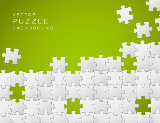 Green Puzzle background vector puzzle green   