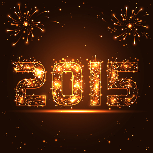 Glowing 2015 new year holiday background vector 02 holiday glowing background vector background 2015   