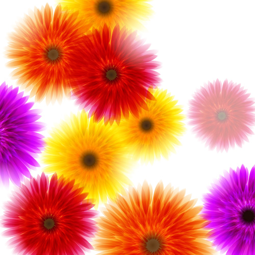 Vector Background with flowers design elements 03 flowers flower elements element   