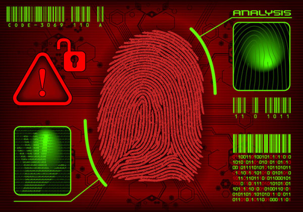 Vector set of fingerprints design elements 02 fingerprint elements element   