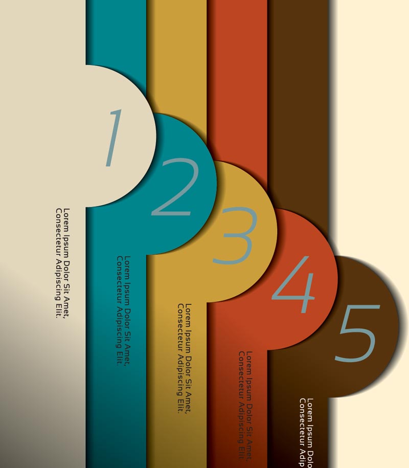 Creative numbered banners infographics vector 03 numbered infographics infographic banners   
