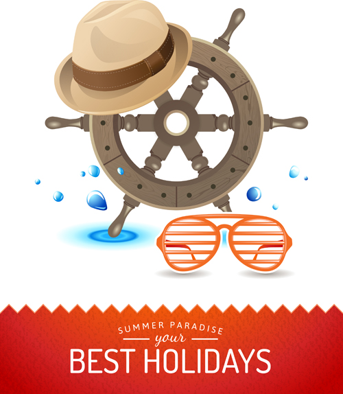 Best holidays poster creative vector 02 poster holidays creative best   