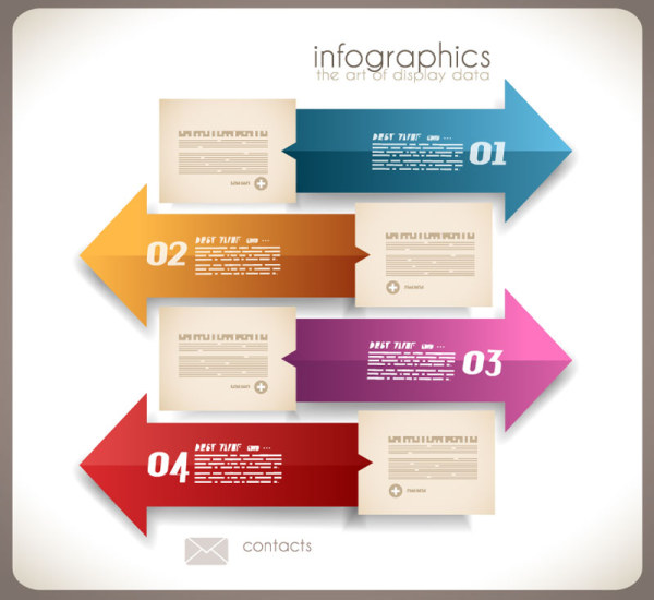 Numbered Infographics elements vector 01 Numbered Infographic numbered number infographics infographic elements element   