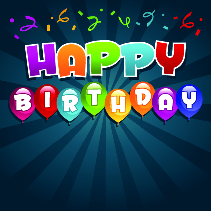 Happy birthday balloons of greeting card vector 01 happy birthday happy greeting birthday balloon   