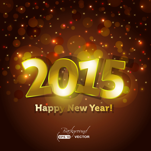 Glowing 2015 new year holiday background vector 01 new year holiday glowing background 2015   