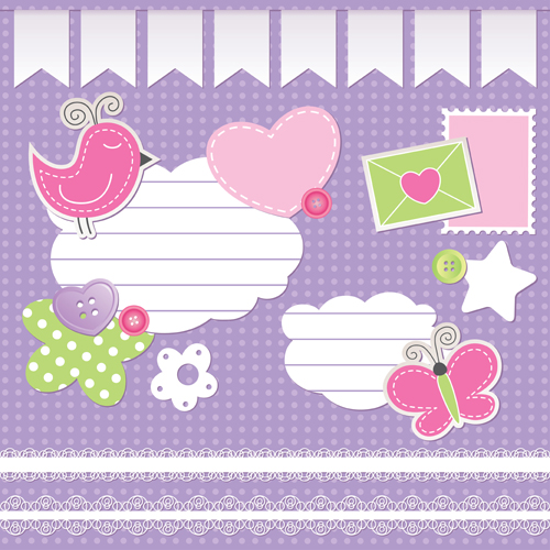 Cute baby backgrounds vector 01 background baby   