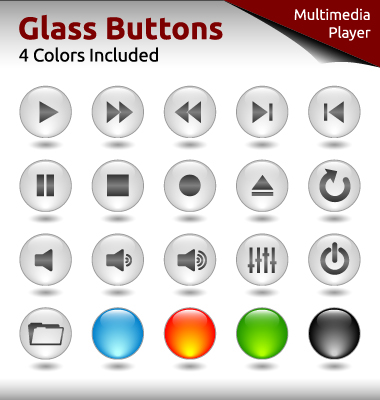 Glass buttons for web design vector 02 web design glass buttons button   