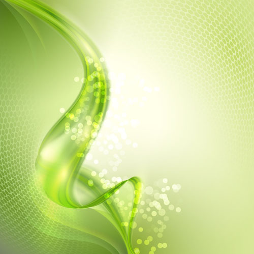 Abstract wavy green eco style background vector 18 wavy green eco background abstract   