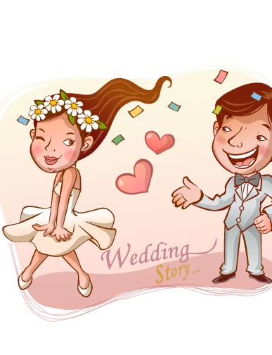 Elements of Romantic cartoon Lovers vector set 11 romantic lovers elements element cartoon   