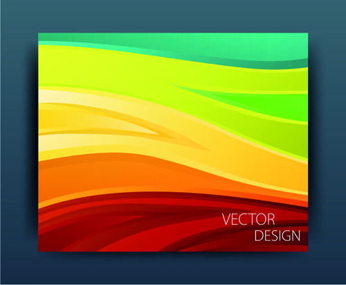 Multicolor abstract business cover design vector 05 multicolor cover business abstract   