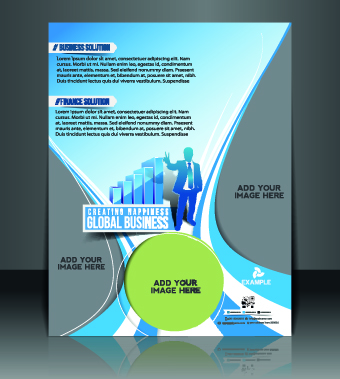 Business flyer and brochure cover design vector 10 magazine flyer business brochure   