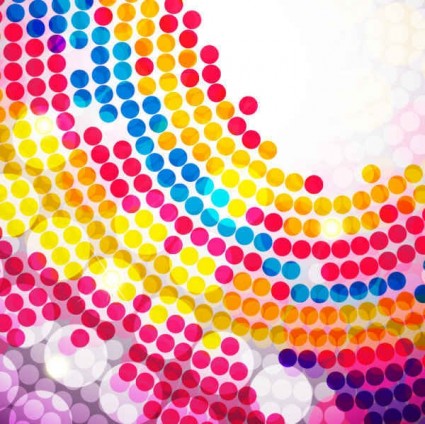 Colorful circle dot background set vector colorful circle background   