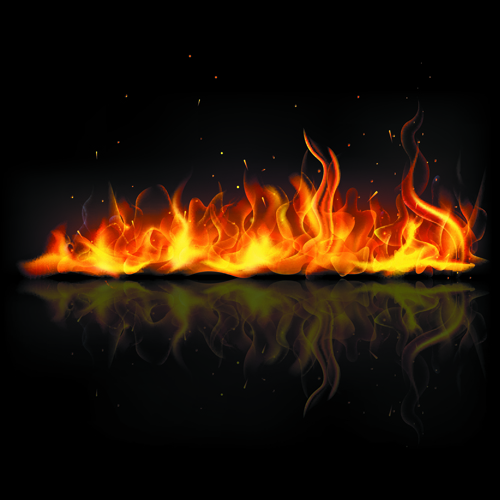 Different shapes of the fire elements vector 06 shapes Shape fire elements element different   