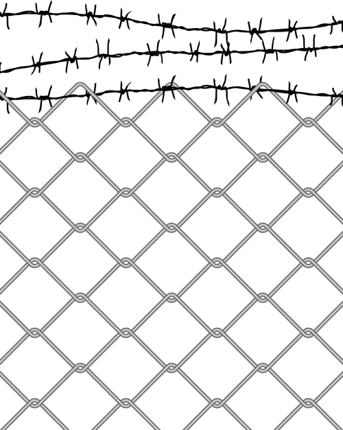 Fence made of Metal wire vector background graphic 02 wire metal made fence   