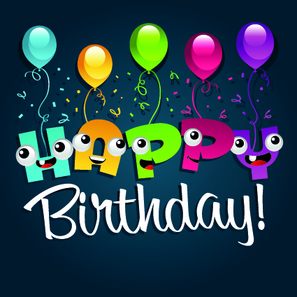 Happy birthday balloons of greeting card vector 02 happy birthday happy greeting birthday balloon   