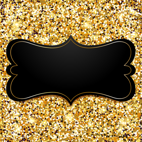 Golden with black VIP invitation card background vector 03 vip invitation   