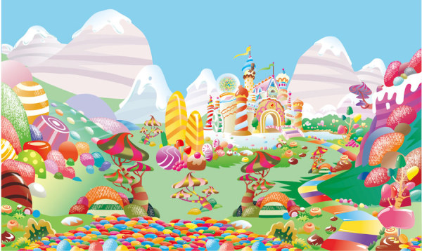 Dream sweet world design vector world sweet dream   