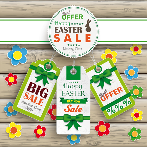 Creative easter sale tags vectors 02 tags sale easter creative   