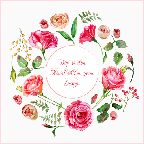 Beautiful pink flower vector art background 03 pink flower beautiful   