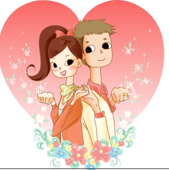 Elements of Romantic cartoon Lovers vector set 08 romantic lovers elements element cartoon   