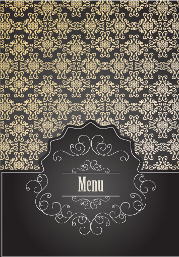 Classical style restaurant menu cover graphics 02 restaurant menu cover classical   