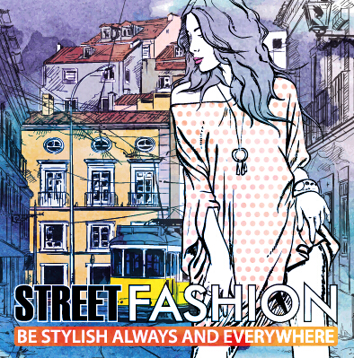 Street stylish everywhere hand drawing background vector 10 stylish street Hand drawing background   