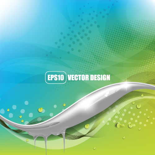 Wave with Water Drop background vector 01 wave water drop water   