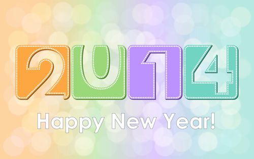 New Year 2014 Creative vector graphics 04 vector graphics vector graphic new year graphics creative 2014   