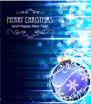 Dream blue christmas with new year shiny background art 02 shiny new year christmas background   