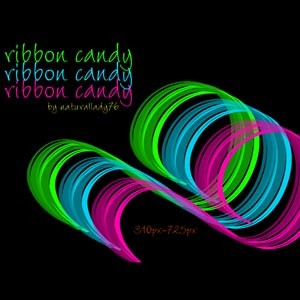 ribbon candy Photoshop Brushes ribbon photoshop candy brushes   