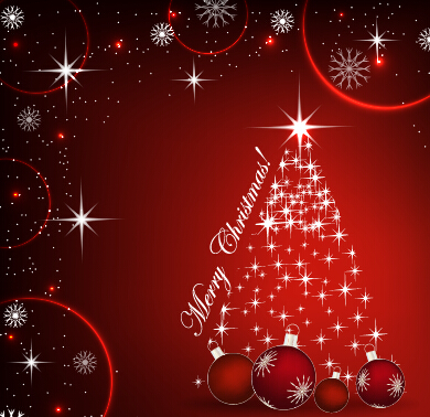 Fantasy christmas baubles vector background 01 fantasy christmas baubles background   