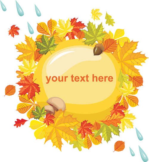 Autumn theme backgrounds art vector 02 theme autumn   