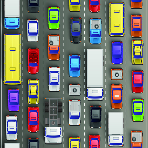 Modern traffic jam vector design 04 traffic jam Traffic modern   