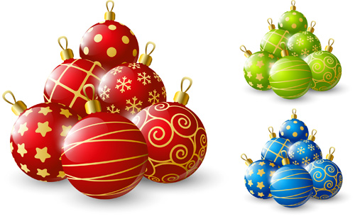 Beautiful christmas balls shiny vector 02 shiny christmas beautiful balls   