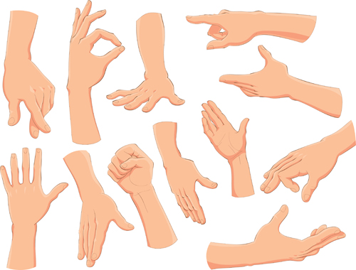 Different Gesture vector 02 gesture different   