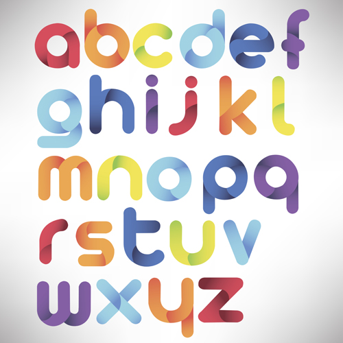 Creative Alphabets design vector set 04 creative alphabet   