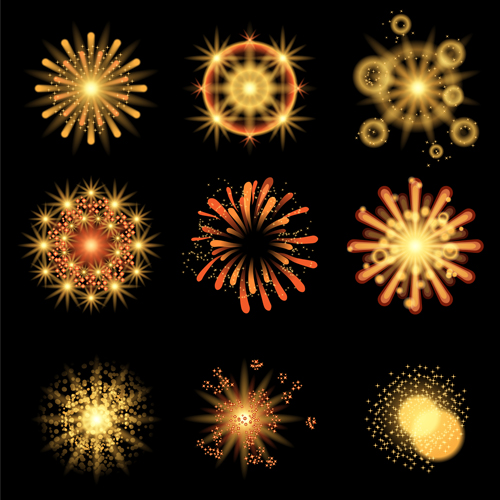 Colorful fireworks holiday illustration vector set 01 illustration holiday Fireworks firework colorful   