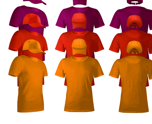 Colorful T 106548 uniform t-shirts colorful Caps   